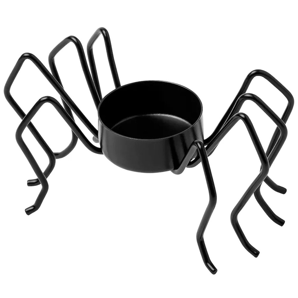 NWOT IKEA Kustfyr Spider Tealight Holder Black 3” Halloween